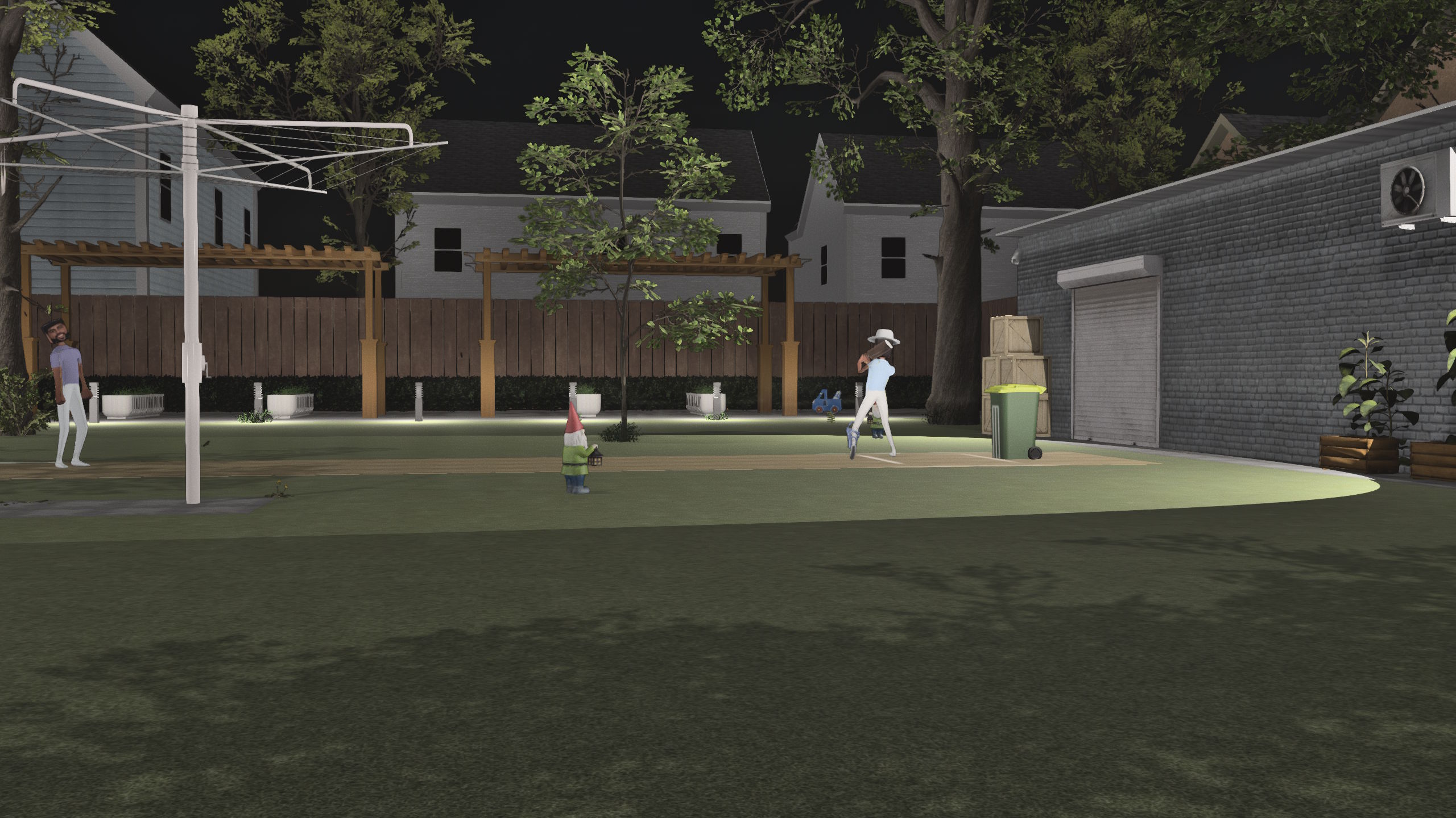 Backyard Cricket — The bowler is not happy